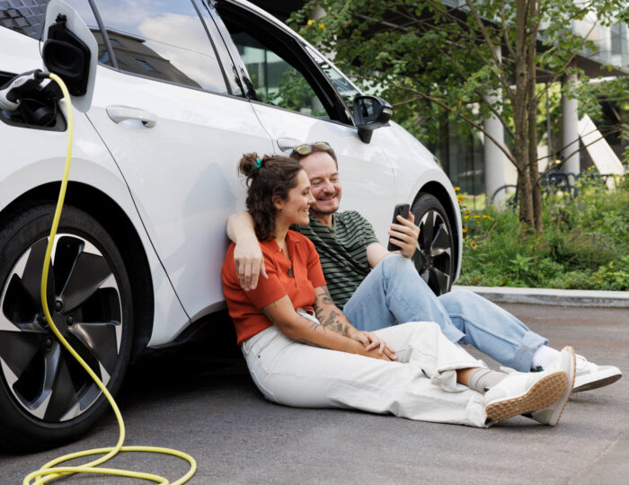 Zufrieden mit dem Elektroauto