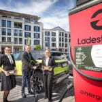 DC-Ladestation der Energie AG vor Grand Hotel Elisabeth